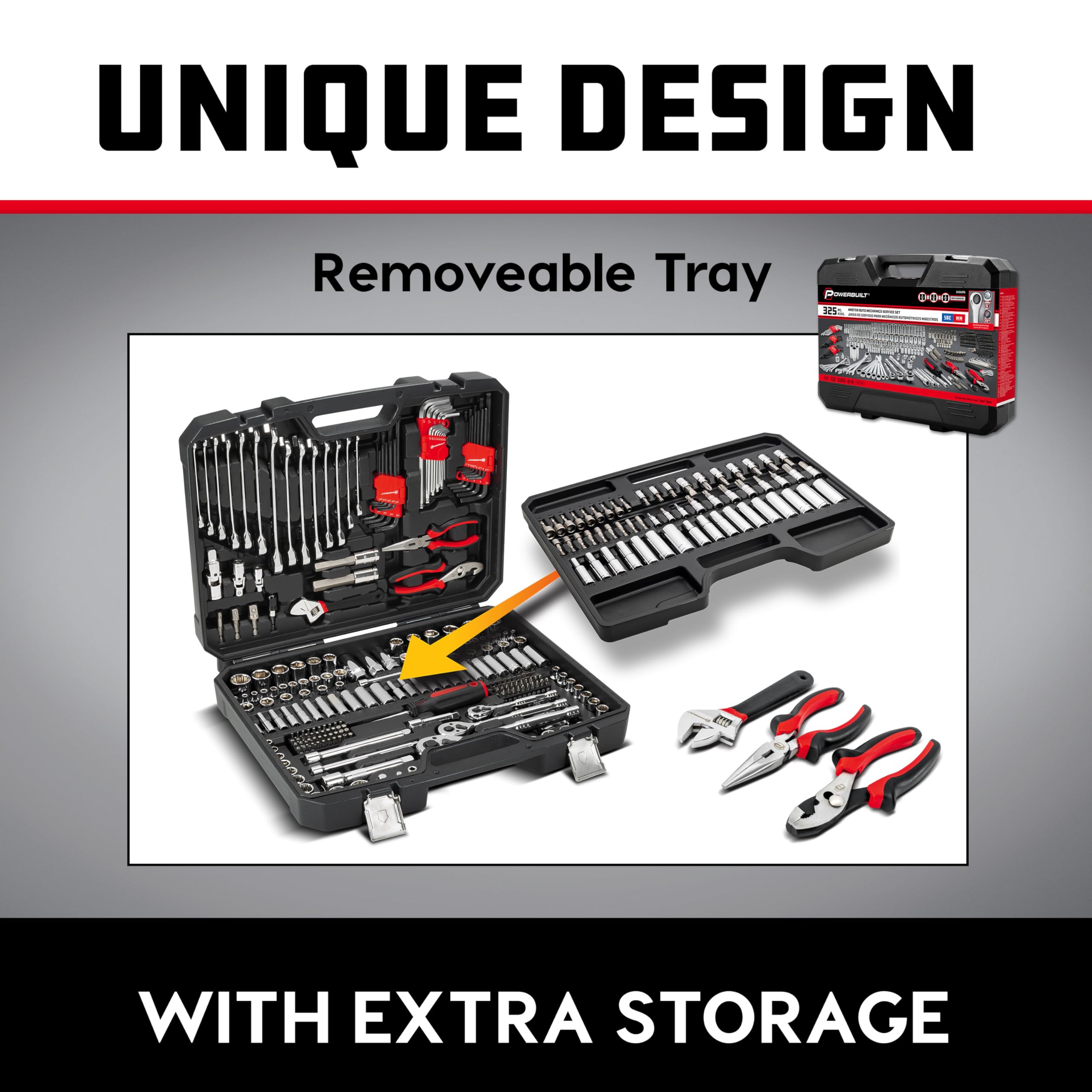 Amazon.co.jp: Powerbuilt 325ピース デラックスメカニックツール